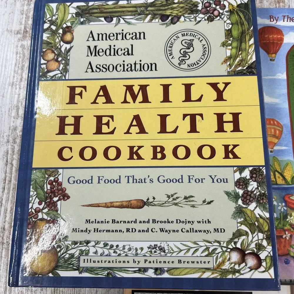 Lot Of 3 Cookbooks-Family Health Cookbook, Fix It And‎ Forget It, Dude Food